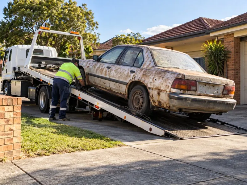 Tow truck removing an unwanted car